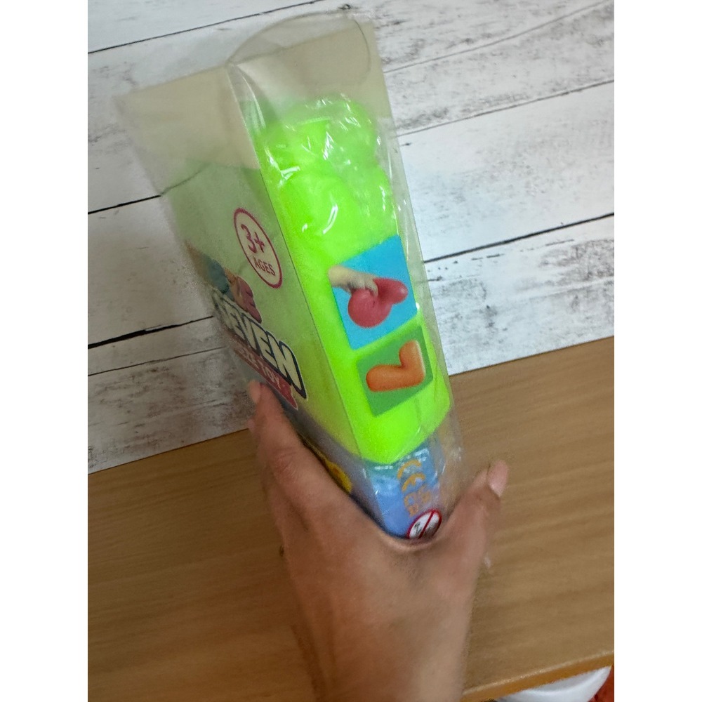 JUMBO Squeeze Six Seven 67 Squeeze Toy Set Neon Green Blue Foam Squishy Numbers - Picture 4 of 4